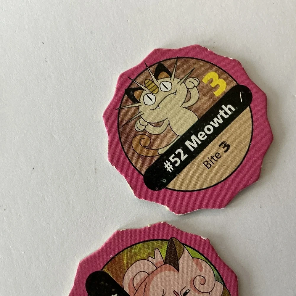 Pokemon Starter Pogs Milk Caps Lot 6 Pikachu Charmander Bulbasaur‎ Vintage